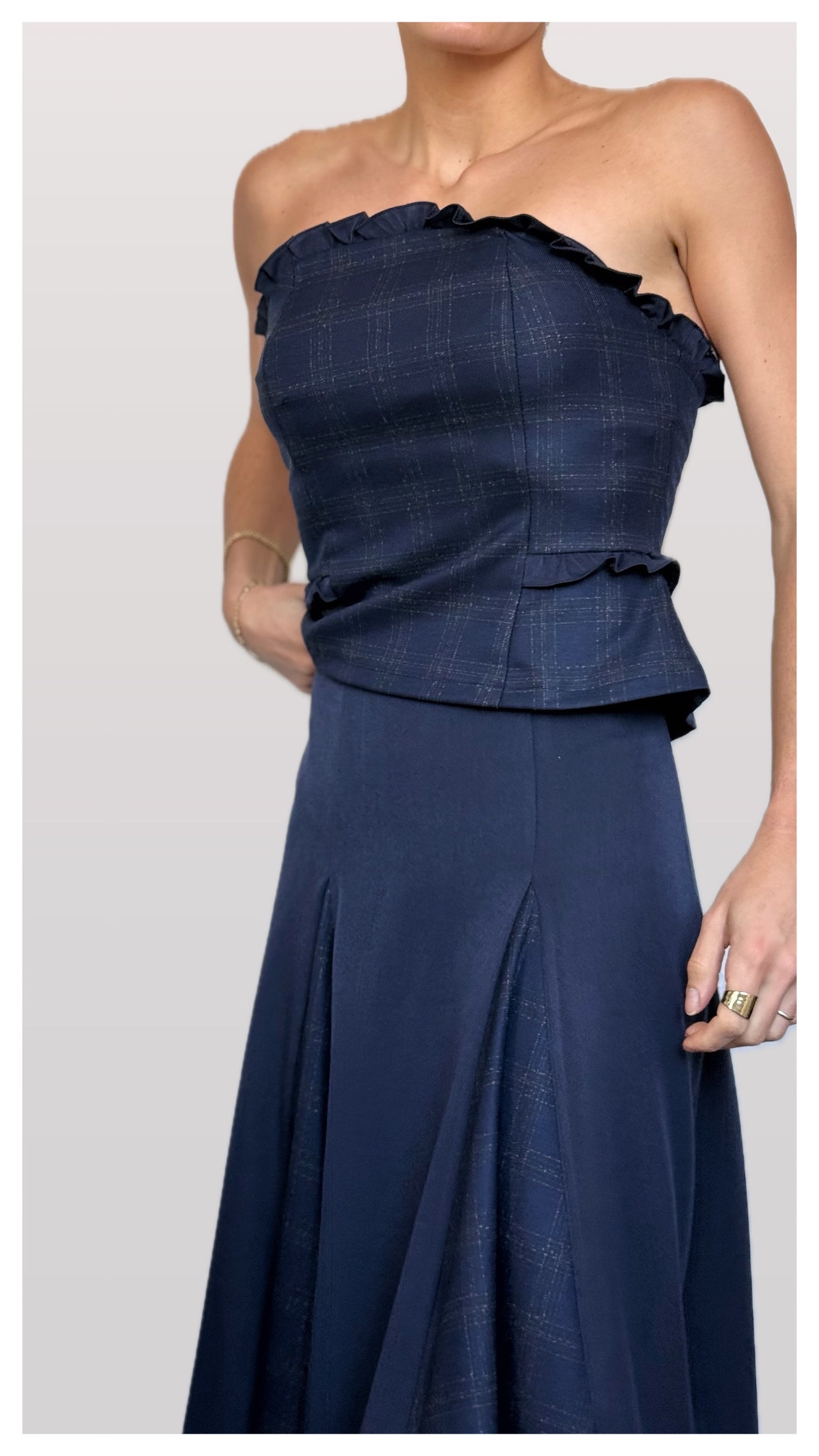 Falda Quillas Azul Marino