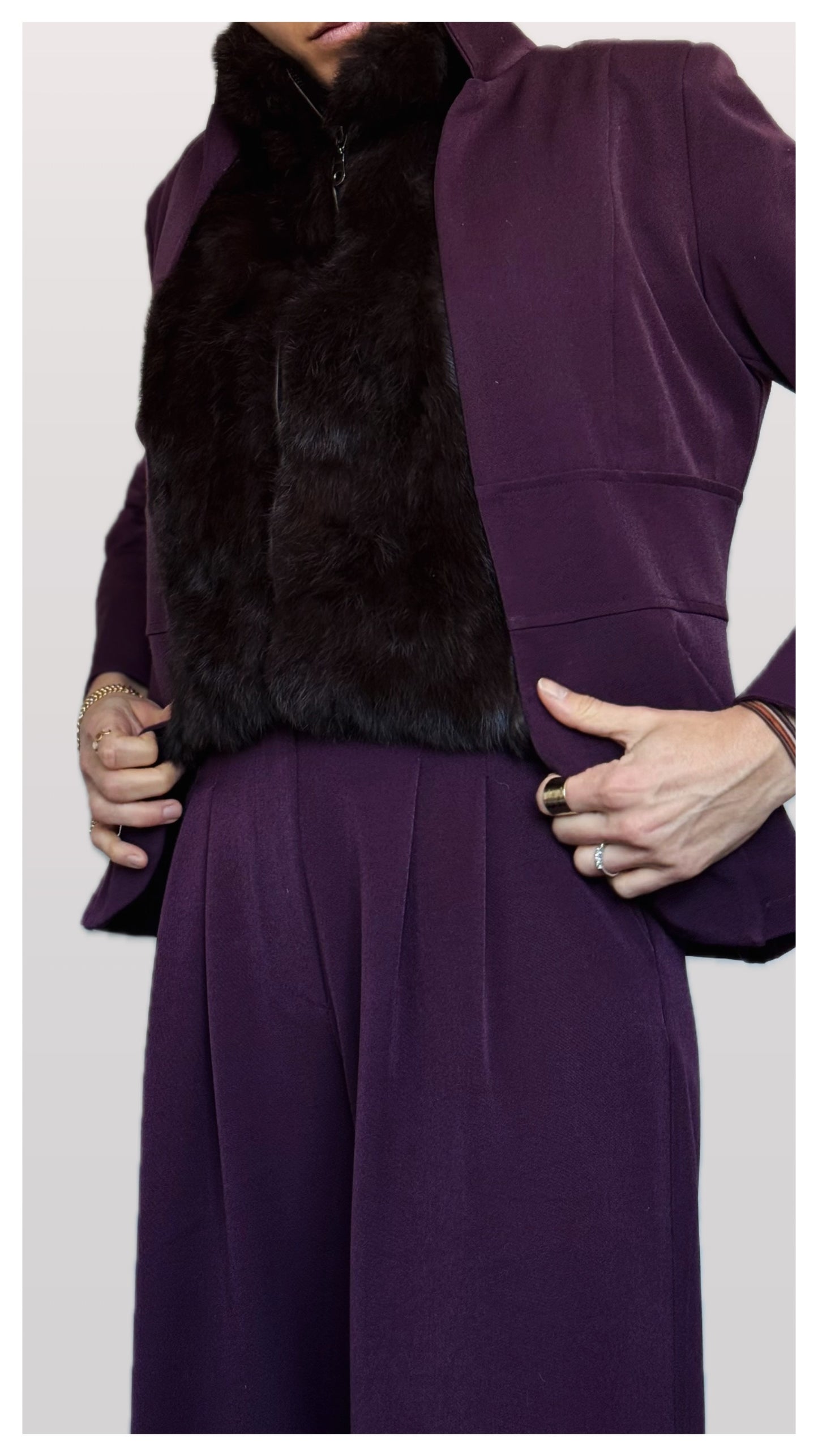 Pantalón Palazzo Berenjena