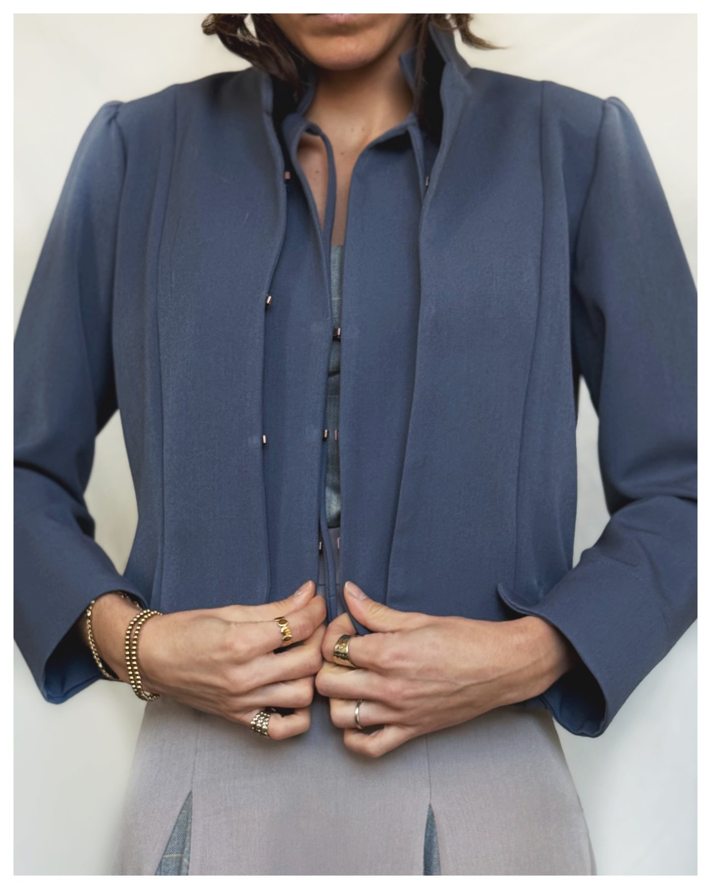 Chaleco Azul Grisaceo