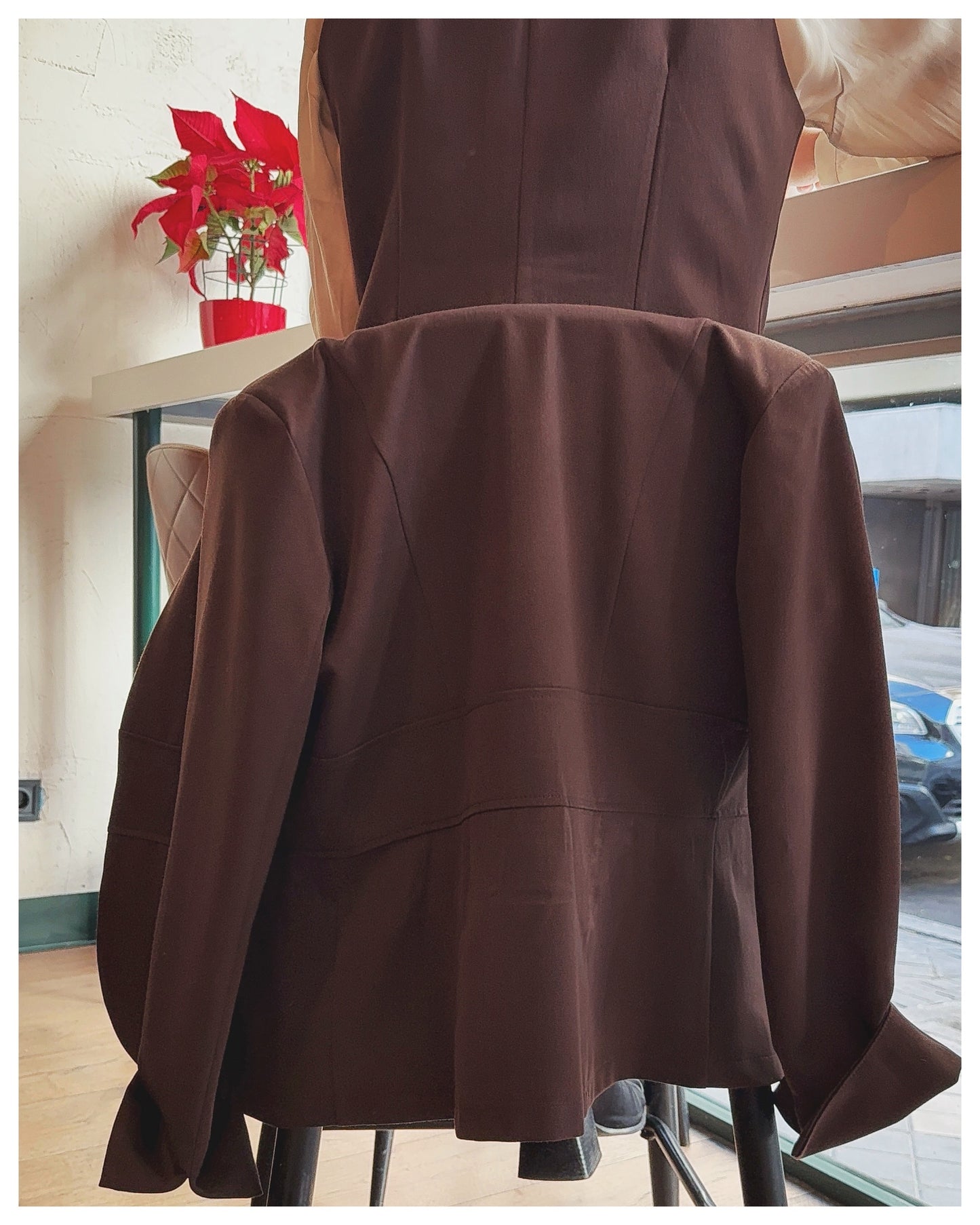 Chaqueta Fajín Marrón Chocolate