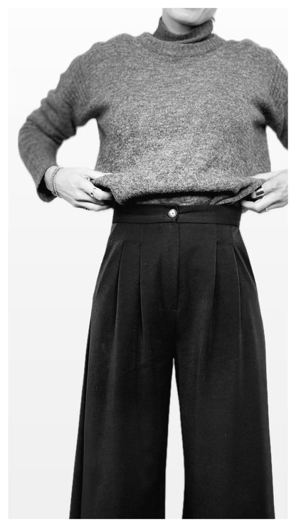 Pantalón Palazzo Berenjena