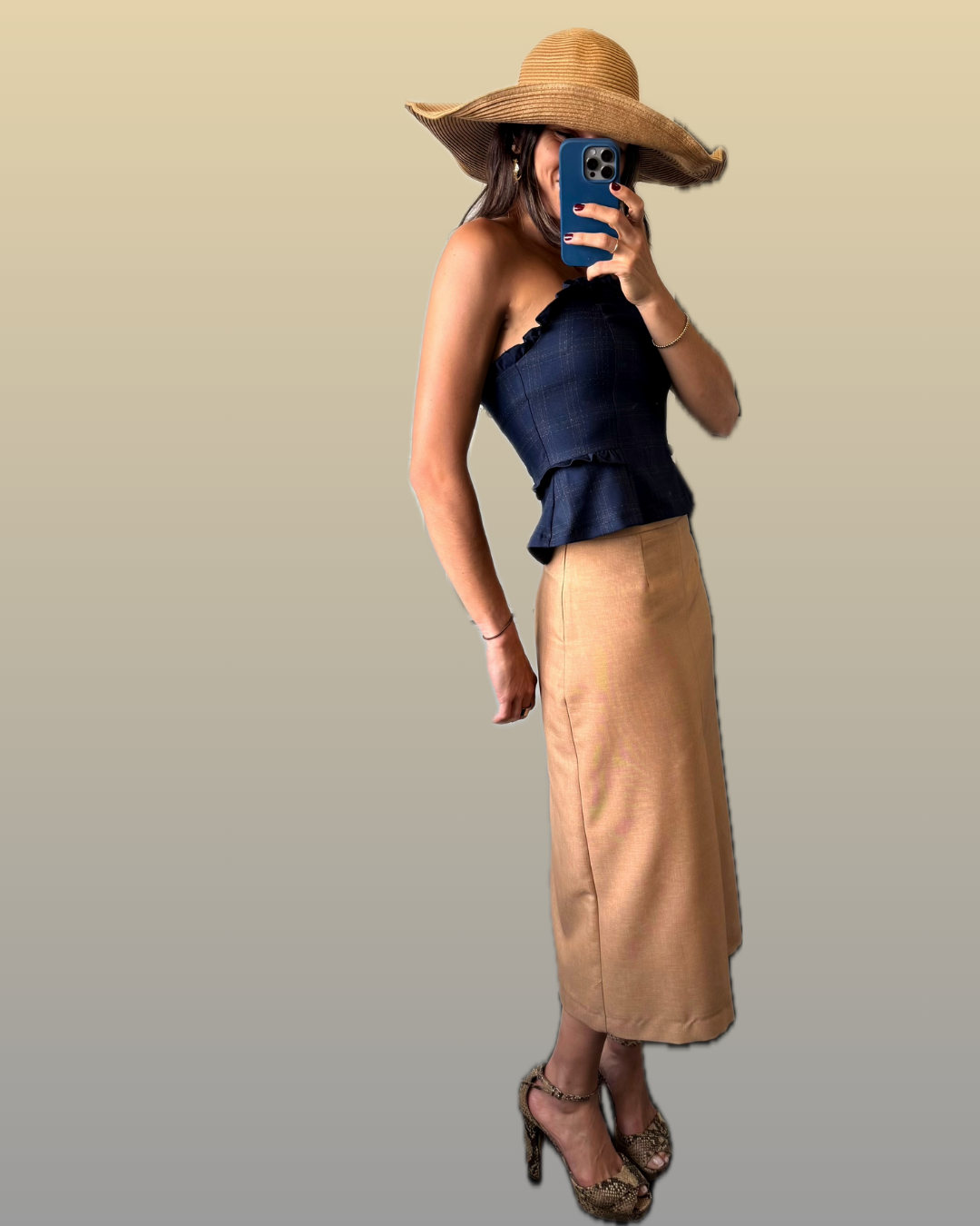 Falda Abertura Mostaza