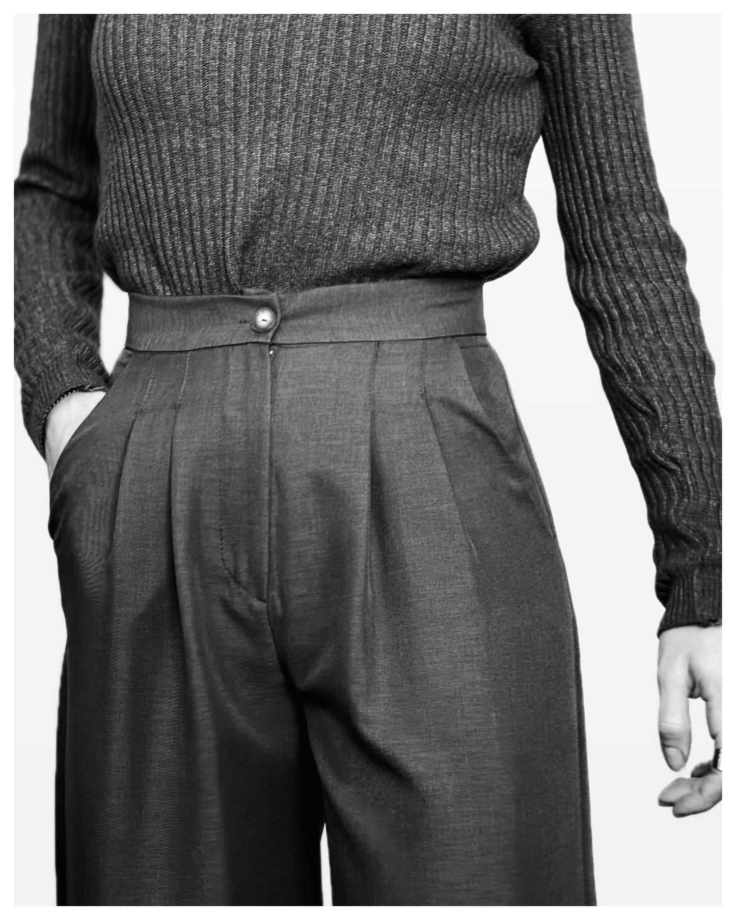 Pantalón Palazzo Verde Botella