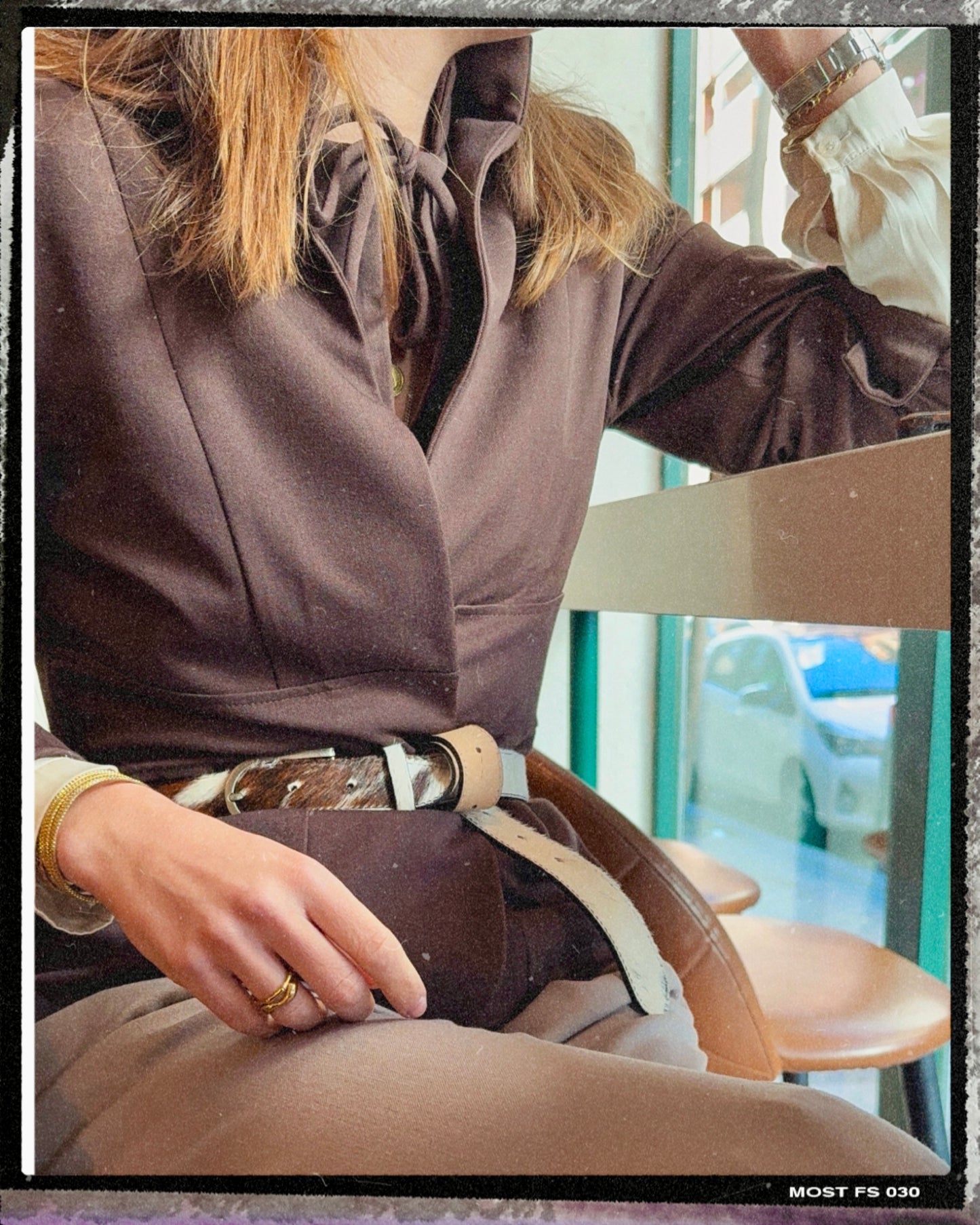 Chaqueta Fajín Marrón Chocolate