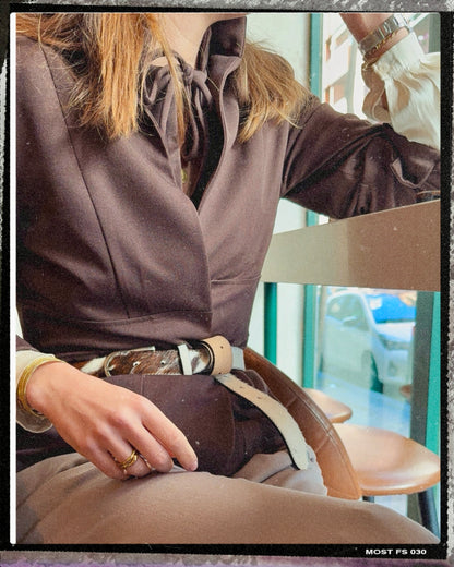 Chaqueta Fajín Marrón Chocolate