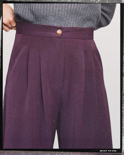 Pantalón Palazzo Berenjena