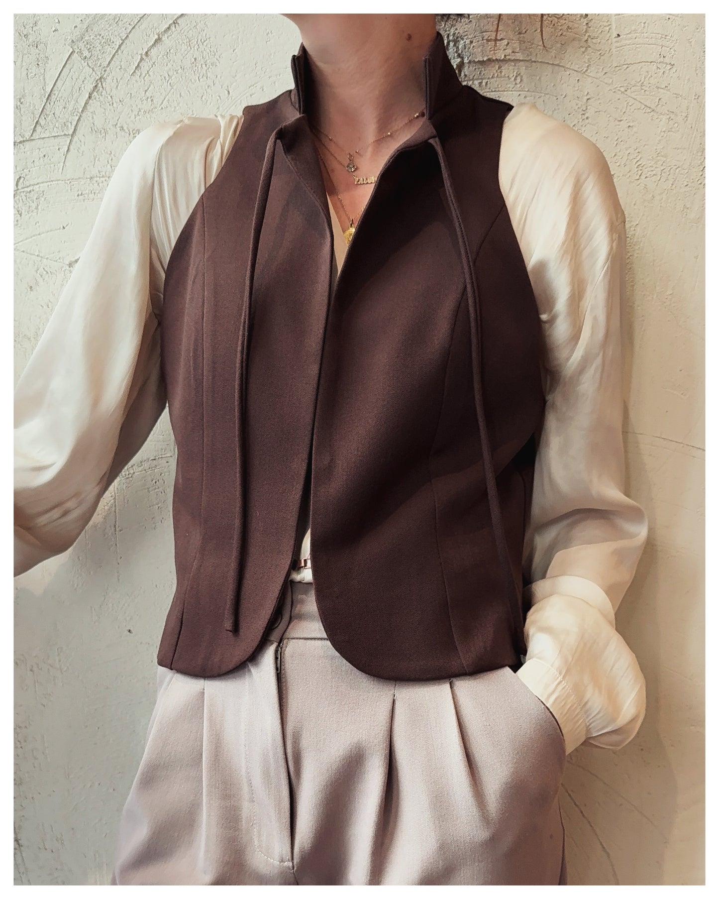 Chaleco Marrón Chocolate