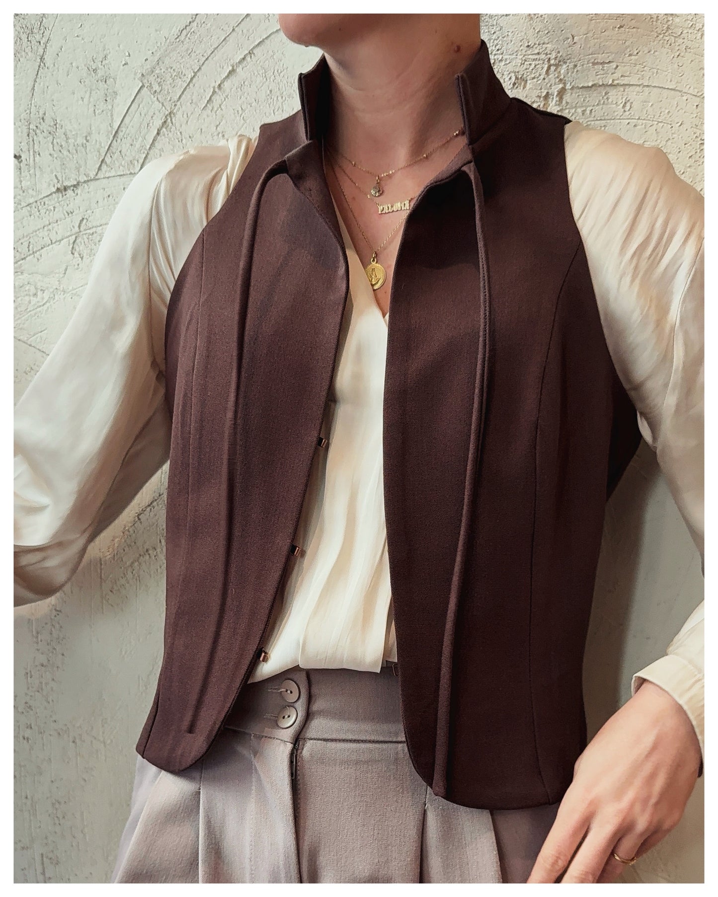 Chaleco Marrón Chocolate