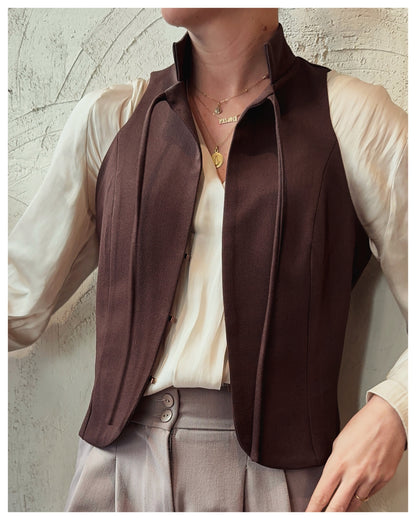 Chaleco Marrón Chocolate