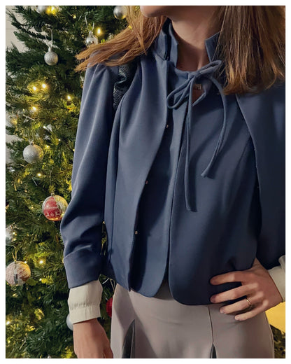 Chaleco Azul Grisaceo