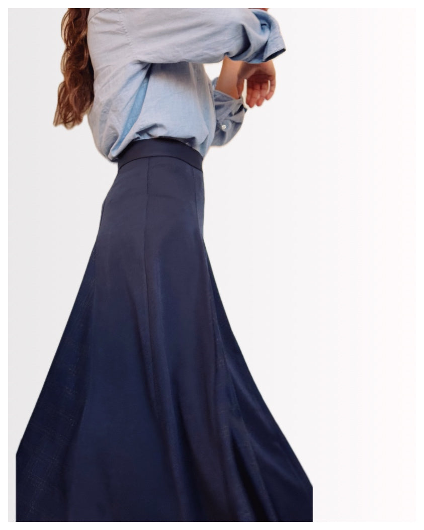 Falda Quillas Azul Marino
