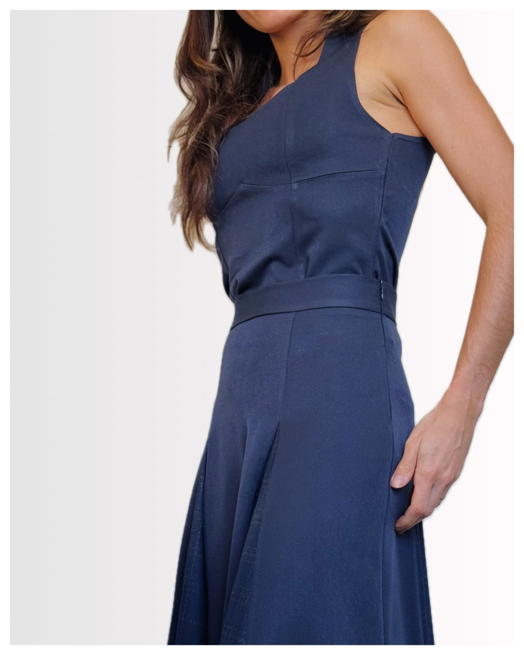 Top Corsetero Azul Marino